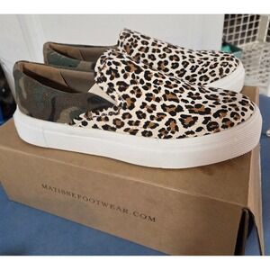Coconuts by Matisse Sz 8.5 Kennedy Leopard‎ Camo Platform Slip On Sneakers Women